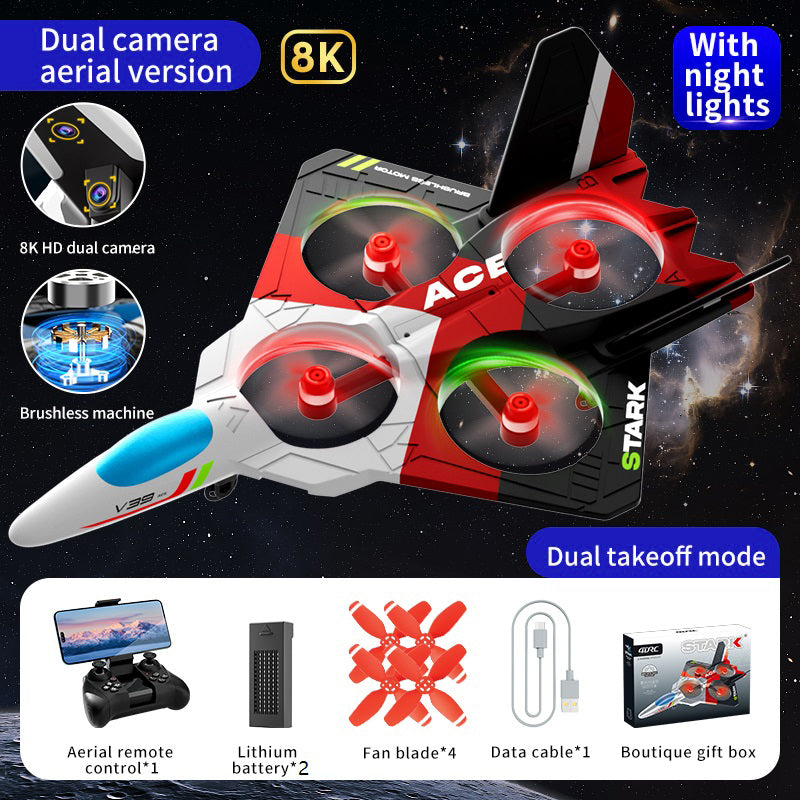 4DRC V39 EPP Foam RC Drone Lightweight Aircraft with Cool Lighting, Dual Batteries