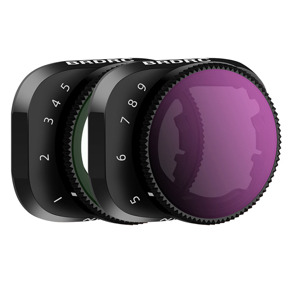BRDRC VND2-5+ND5-9 2Pcs Filter Set for DJI Mini 3 Pro Drone Lens Protection Accessories