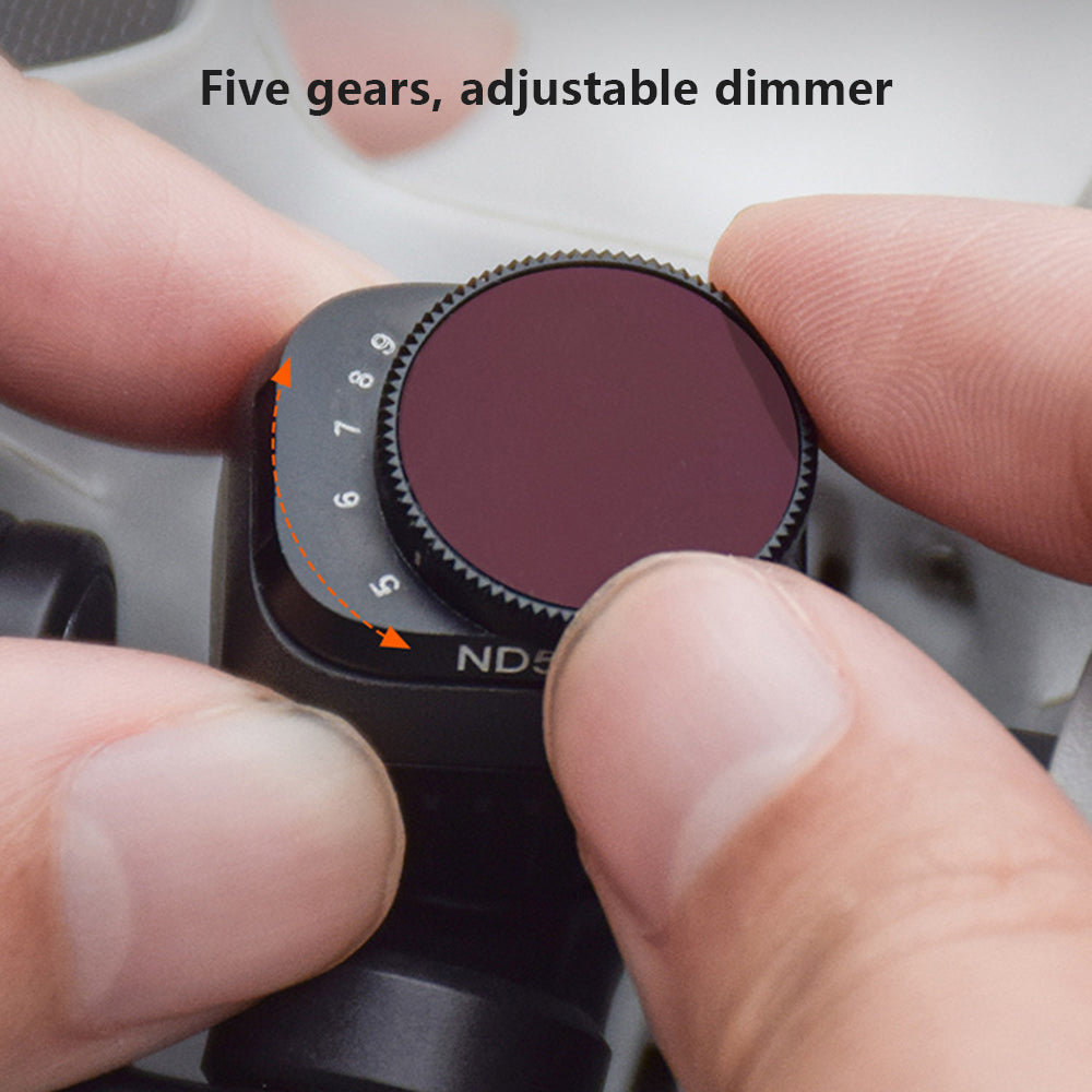 BRDRC VND2-5+ND5-9 2Pcs Filter Set for DJI Mini 3 Pro Drone Lens Protection Accessories