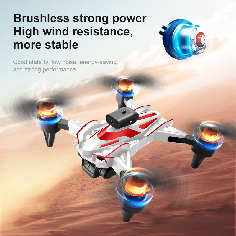 K12 Max Obstacle Avoidance Drone 3 Camera Optical Flow Positioning Brushless Motor Aircraft with 3 Batteries