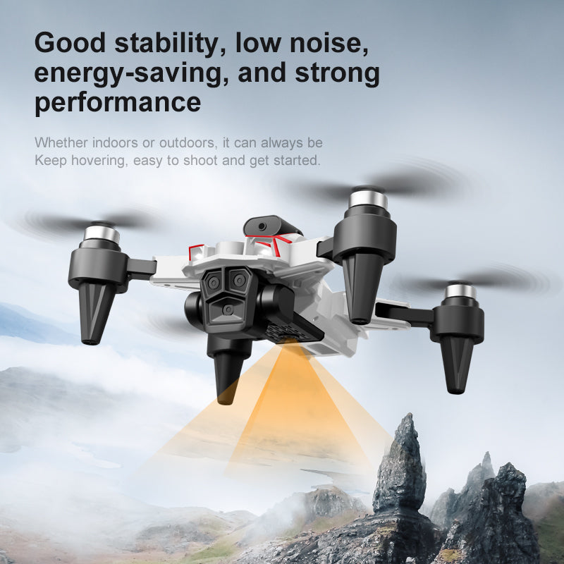 K12 Max Obstacle Avoidance Drone 3 Camera Optical Flow Positioning Brushless Motor Aircraft with 3 Batteries