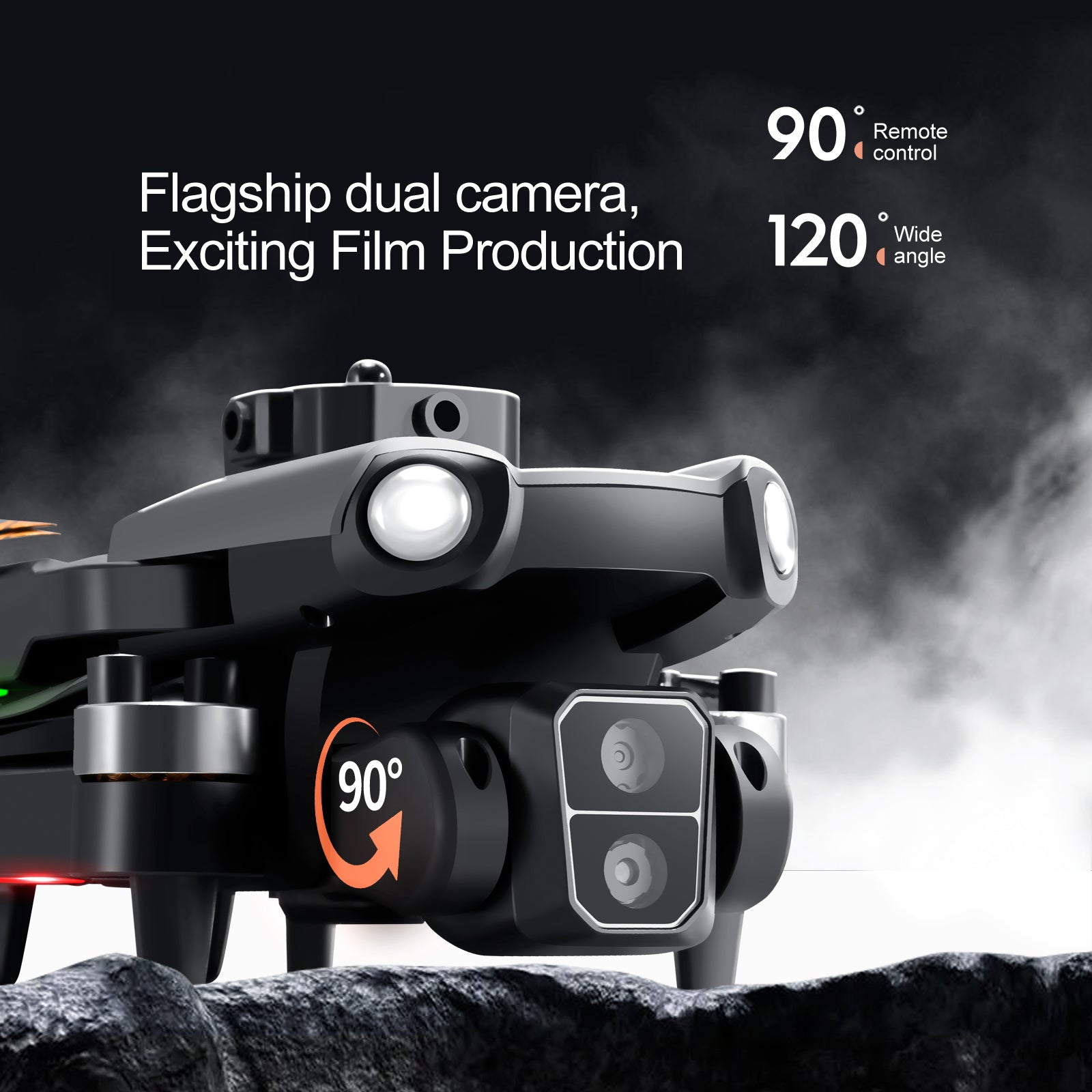 S119 HD Aerial Photo Brushless Motor Aircraft Optical Flow Positioning RC Folding Drone with 1 Battery