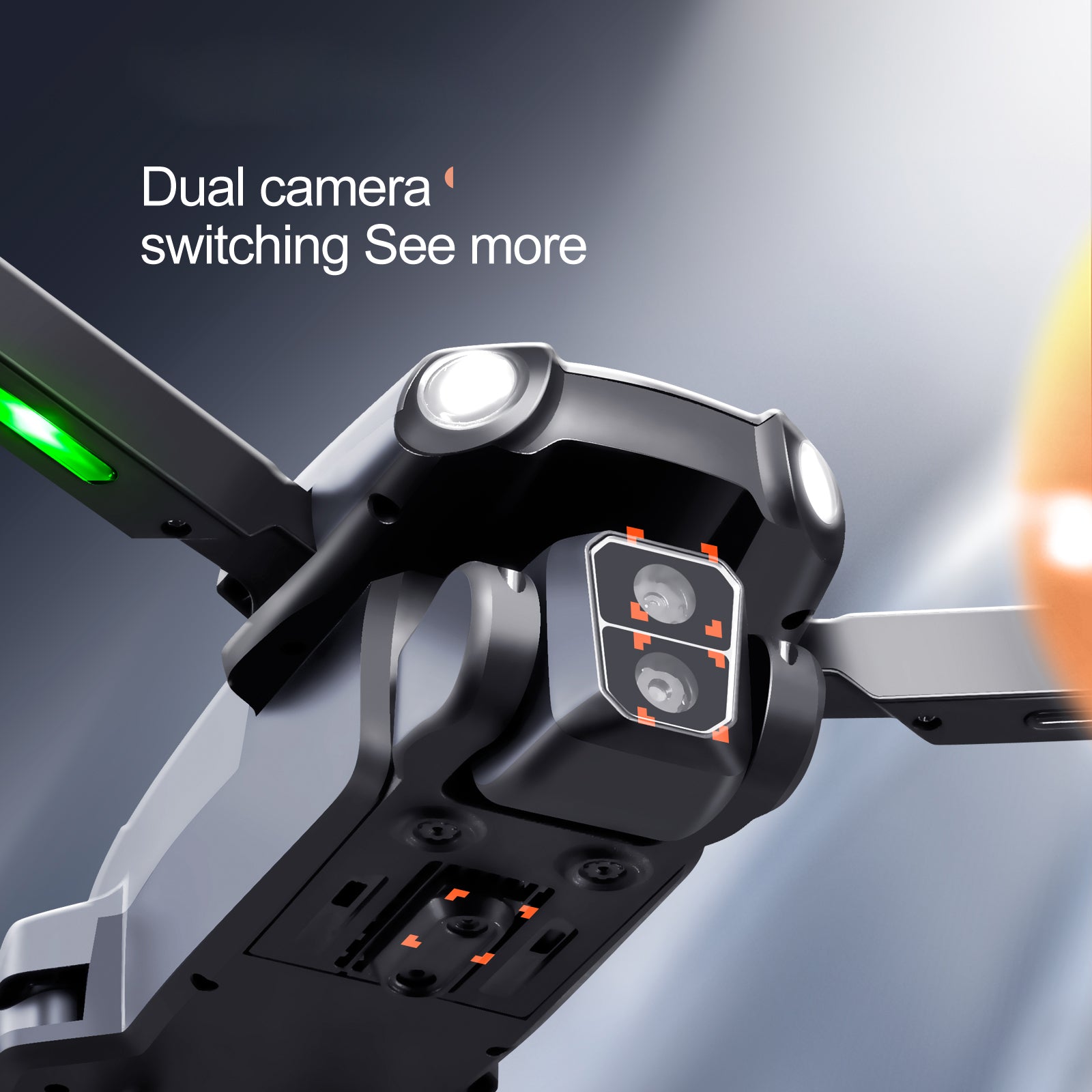 S119 HD Aerial Photo Brushless Motor Aircraft Optical Flow Positioning RC Folding Drone with 1 Battery