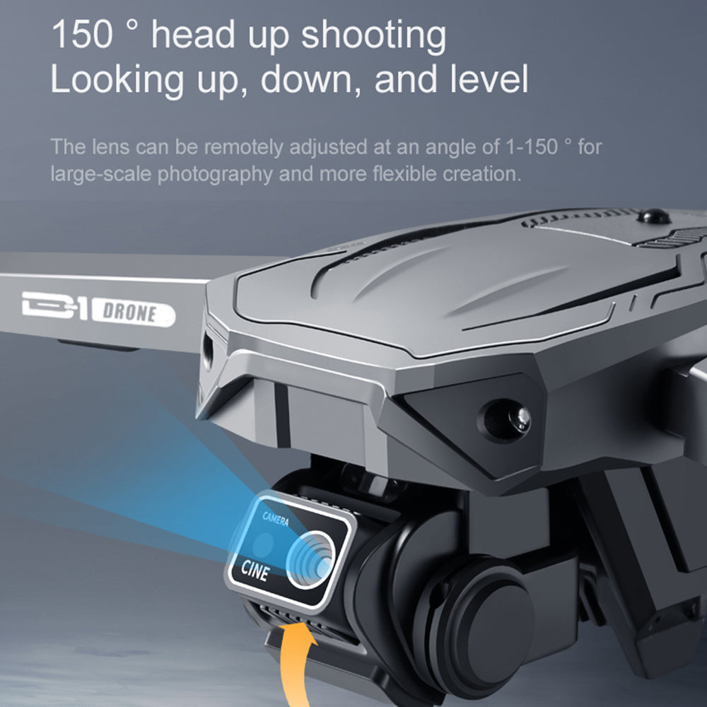 D1 Obstacle Avoidance Optical Flow Positioning RC Drone HD Dual Camera Brushless Motor Aircraft, 2 Batteries