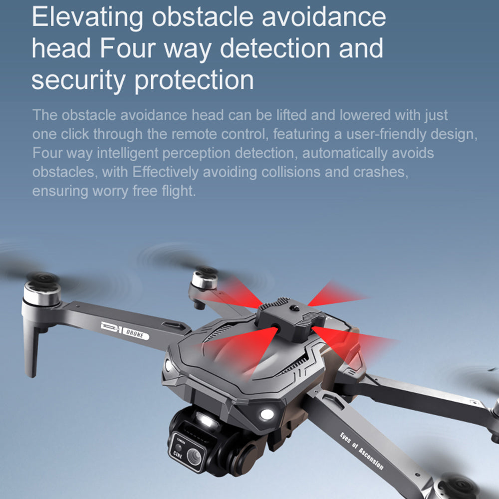 D1 Obstacle Avoidance Optical Flow Positioning RC Drone HD Dual Camera Brushless Motor Aircraft, 2 Batteries