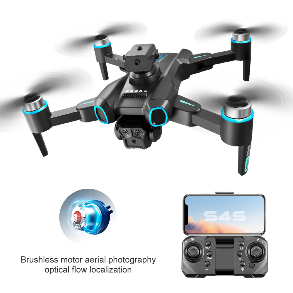 LS-S4S Drone with Camera with 2 Battery Obstacle Avoidance Optical Flow Positioning RC Drone