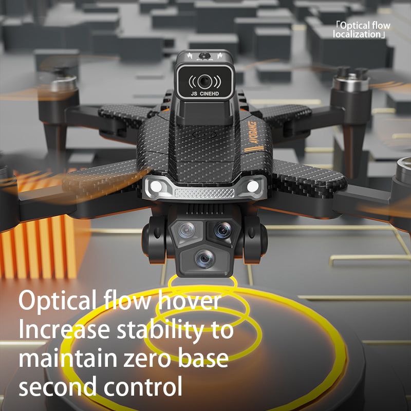 JS22 Brushless Motor Aircraft Optical Flow Positioning Adjustable Lens RC Drone with 1 Battery