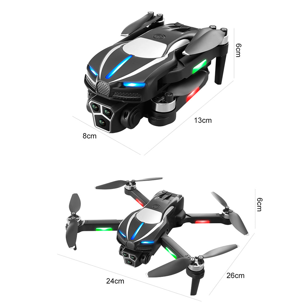 M2 Optical Flow Positioning Folding RC Drone Three Camera Brushless Motor Quadcopter with 1 Battery