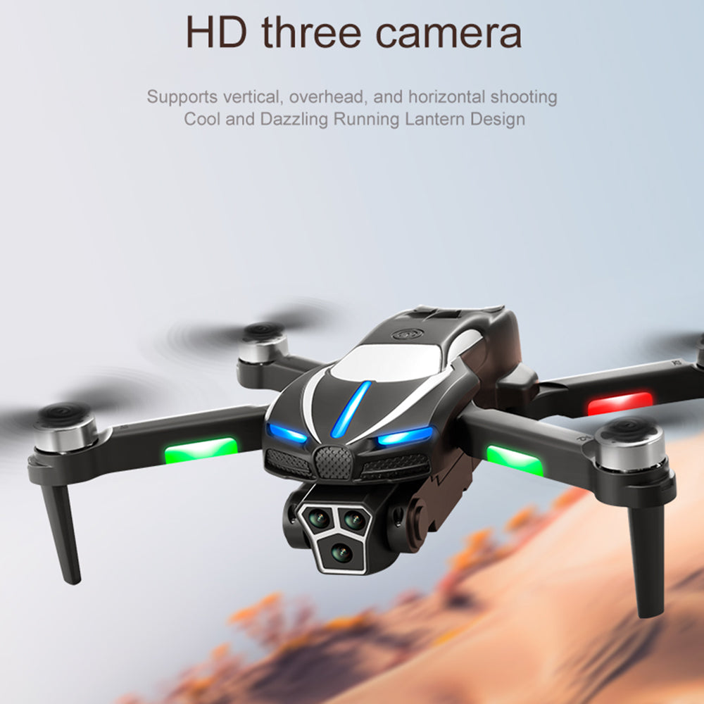 M2 Optical Flow Positioning Folding RC Drone with Three Camera Brushless Motor Quadcopter with 3 Batteries
