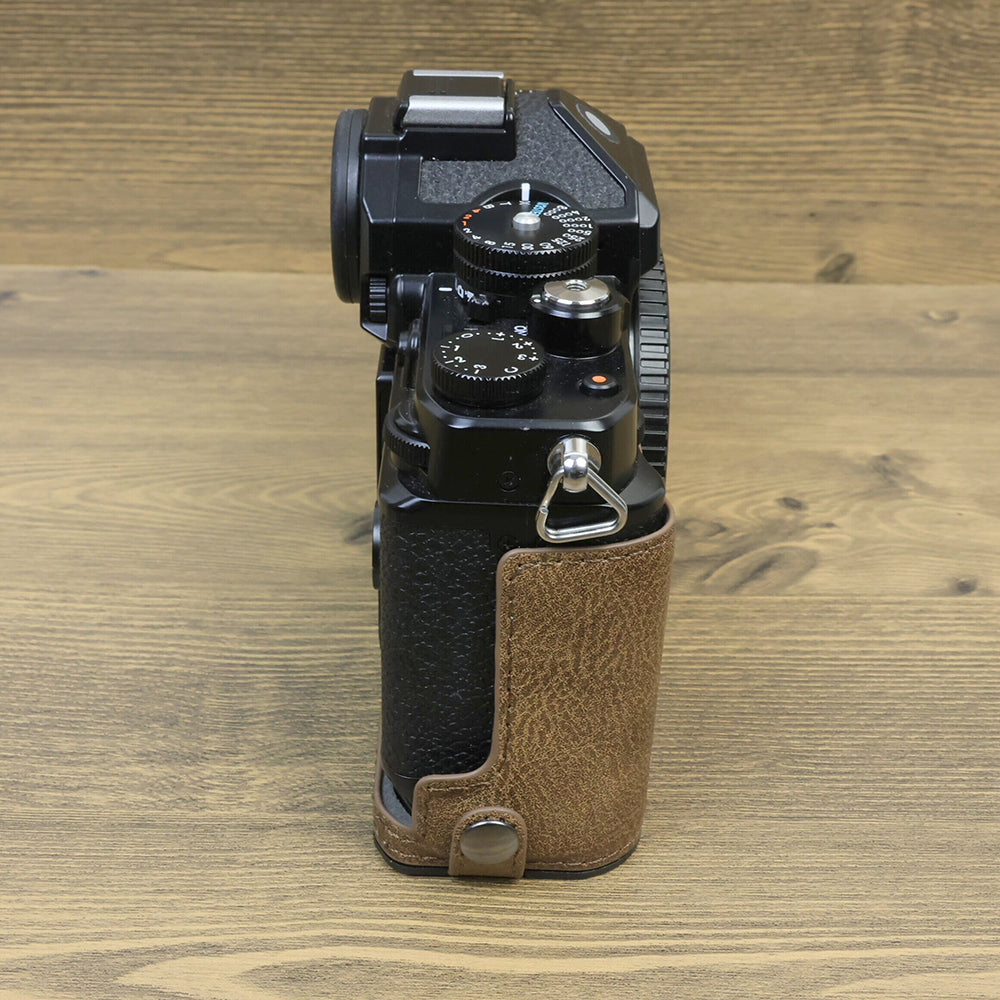 For Nikon ZF PU Leather Camera Bag Battery Opening Anti-drop Protective Case