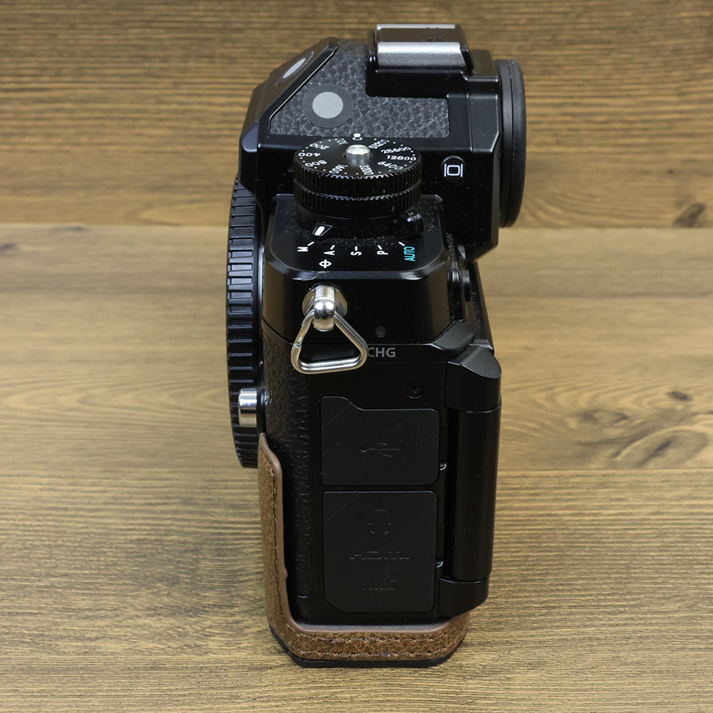 For Nikon ZF PU Leather Camera Bag Battery Opening Anti-drop Protective Case