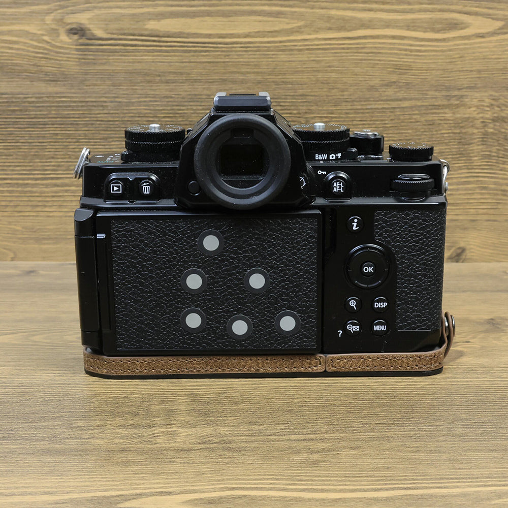 For Nikon ZF PU Leather Camera Bag Battery Opening Anti-drop Protective Case