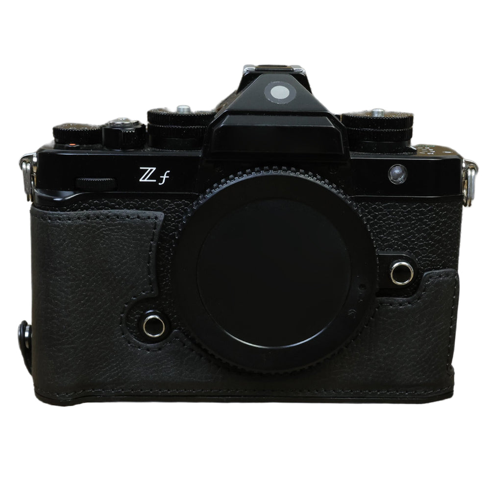 For Nikon ZF PU Leather Camera Bag Battery Opening Anti-drop Protective Case
