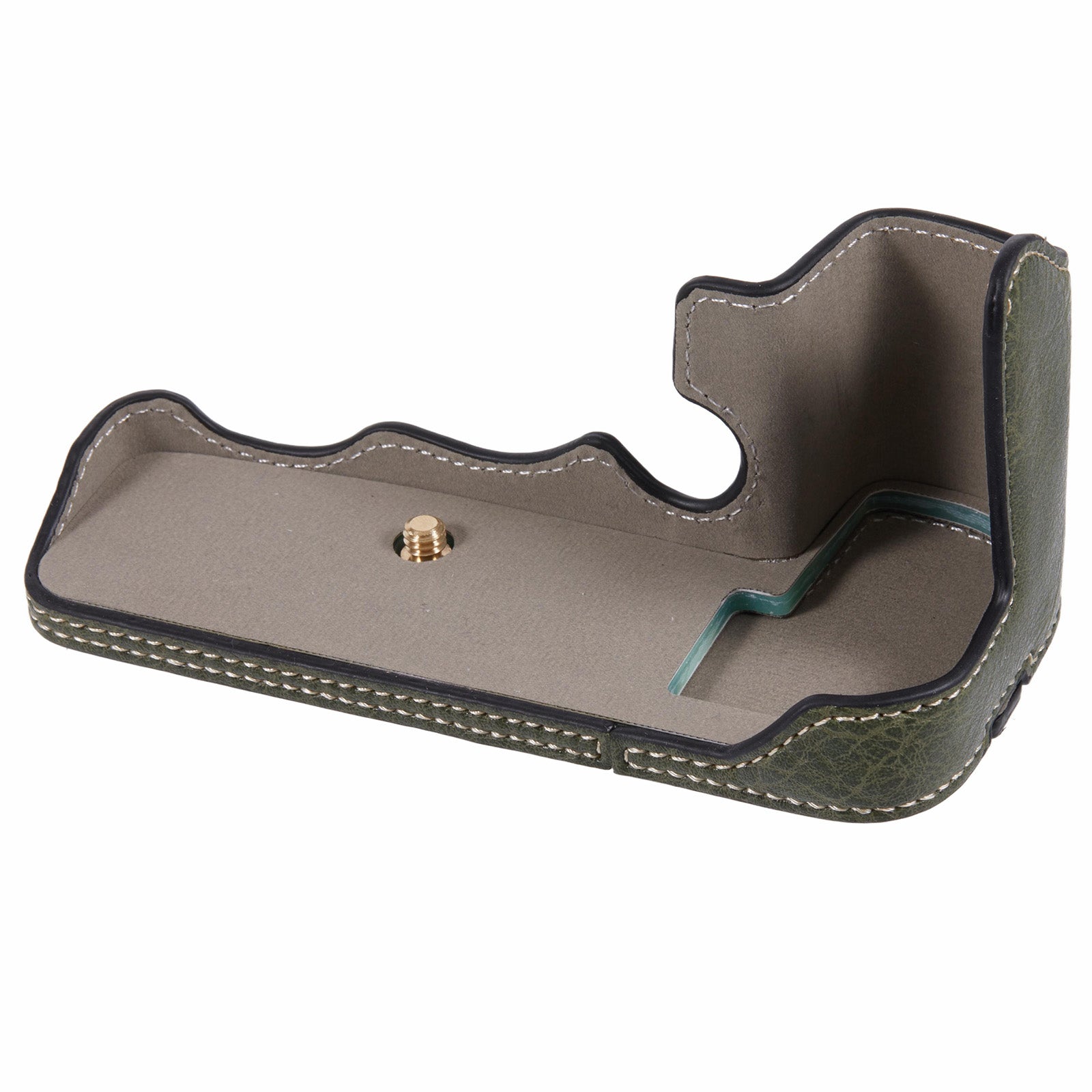 For Canon R5 / R6 / R6 Mark II Protective PU Leather Half Camera Case Bottom Half-Body Protective Cover
