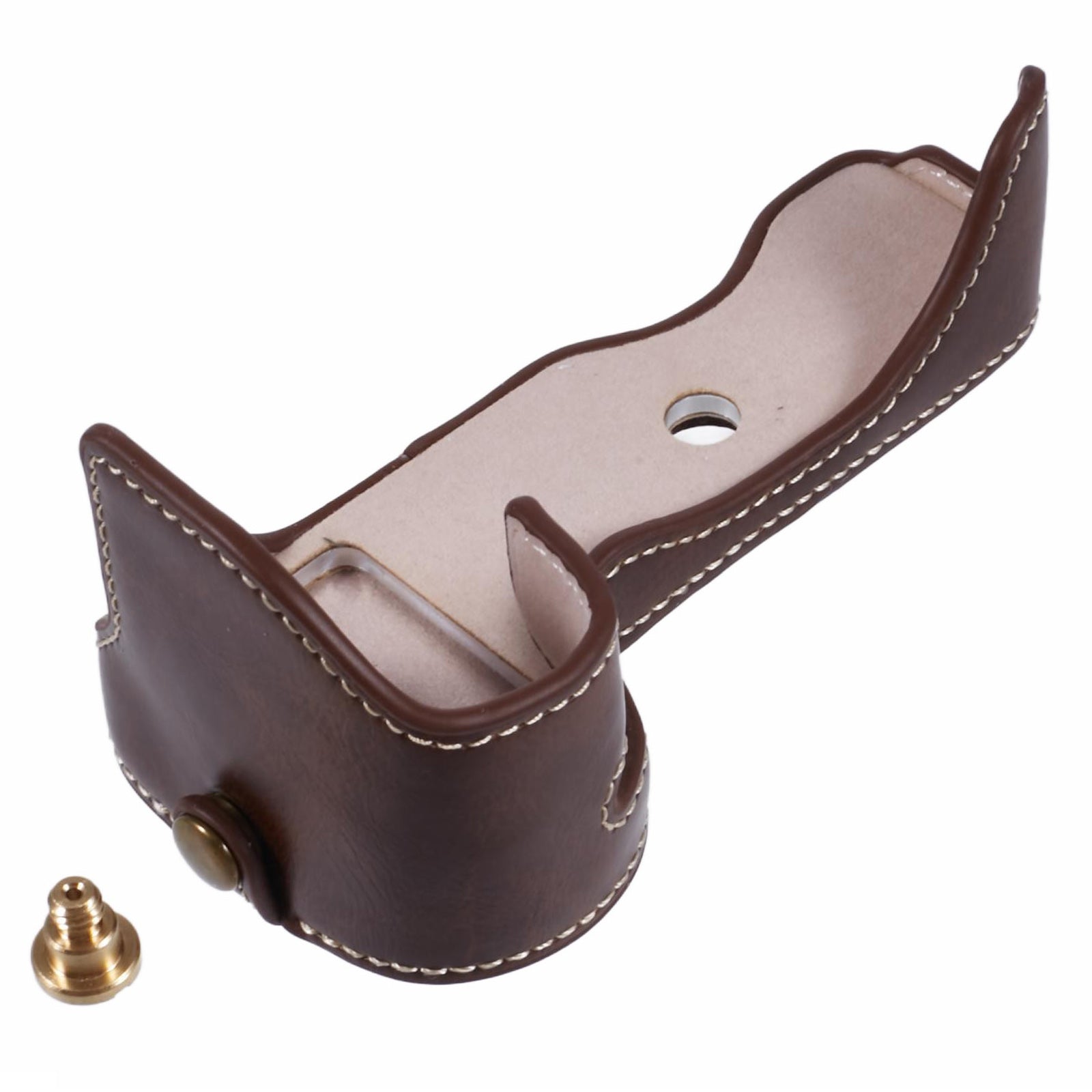 For Nikon Z 30 / Z 50 Anti-Scratch Camera Bottom Cover Screw Design PU Leather Half Body Case