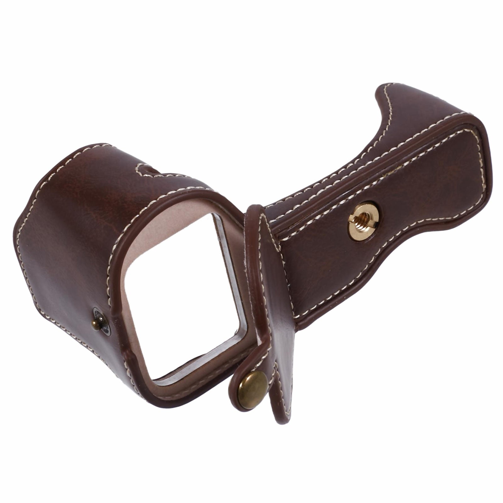For Nikon Z 30 / Z 50 Anti-Scratch Camera Bottom Cover Screw Design PU Leather Half Body Case