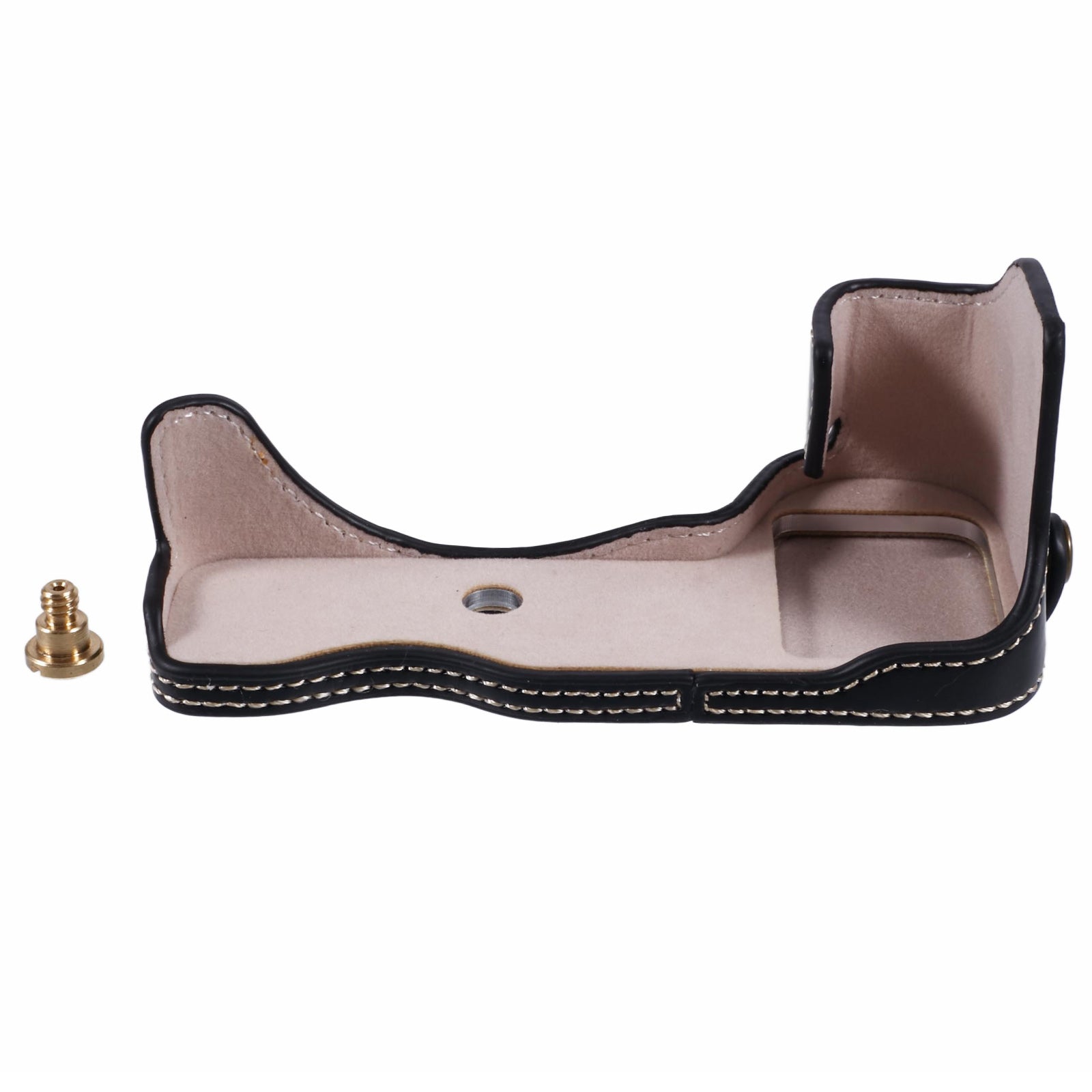 For Nikon Z 30 / Z 50 Anti-Scratch Camera Bottom Cover Screw Design PU Leather Half Body Case