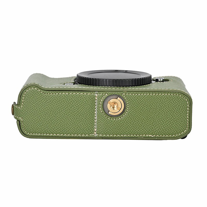 For Nikon Z f Battery Opening Design Palm Texture PU Leather Camera Cover Half Body Bottom Case