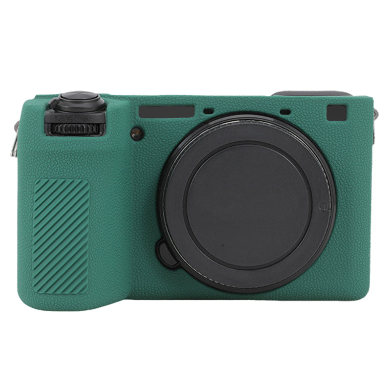 For Sony A6700 Litchi Texture Silicone Protective Case Anti-collision Camera Cover