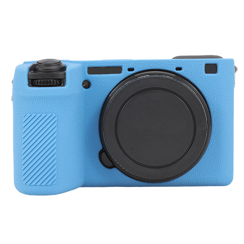 For Sony A6700 Litchi Texture Silicone Protective Case Anti-collision Camera Cover