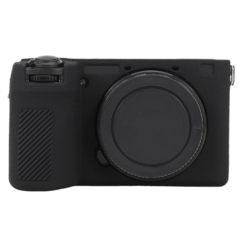 For Sony A6700 Litchi Texture Silicone Protective Case Anti-collision Camera Cover
