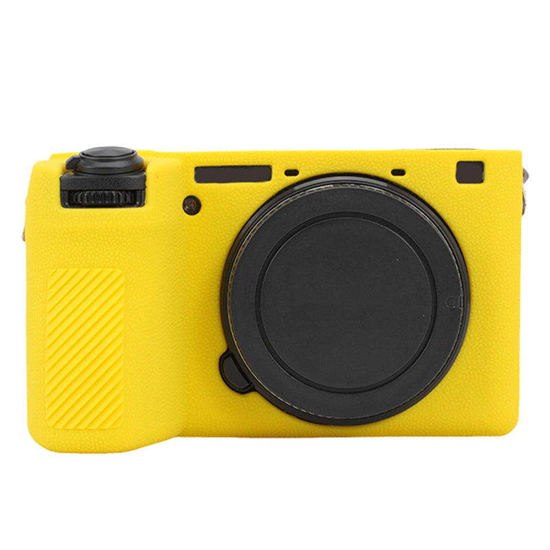 For Sony A6700 Litchi Texture Silicone Protective Case Anti-collision Camera Cover