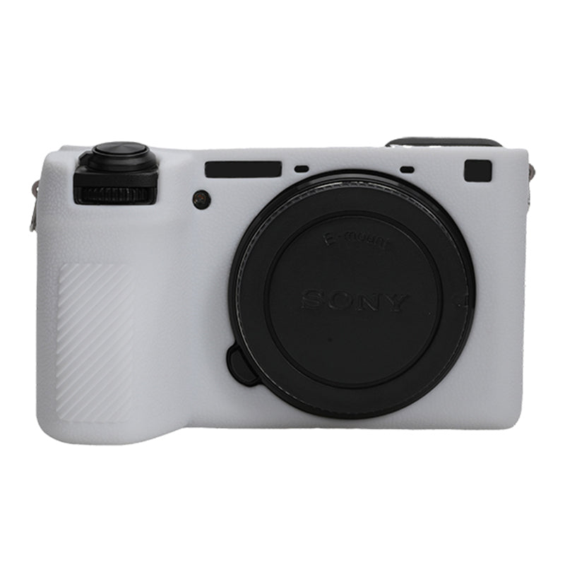 For Sony A6700 Litchi Texture Silicone Protective Case Anti-collision Camera Cover