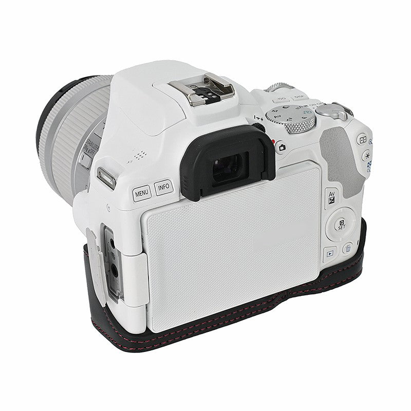 For Canon EOS 200D / 200D II Camera Bottom Case Leather Cover Easy to Change Battery