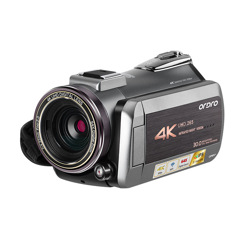 ORDRO AZ50 4K Video Camera for YouTube Blogger Digital Zoom Night Vision Camcorder, Standard Version