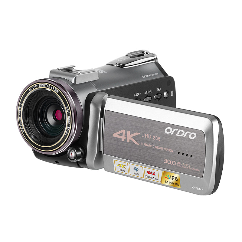 ORDRO AZ50 4K Video Camera for YouTube Blogger Digital Zoom Night Vision Camcorder, Standard Version