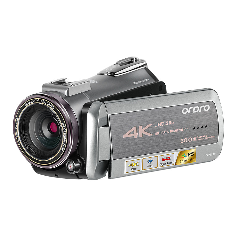 ORDRO AZ50 4K Video Camera for YouTube Blogger Digital Zoom Night Vision Camcorder, Standard Version