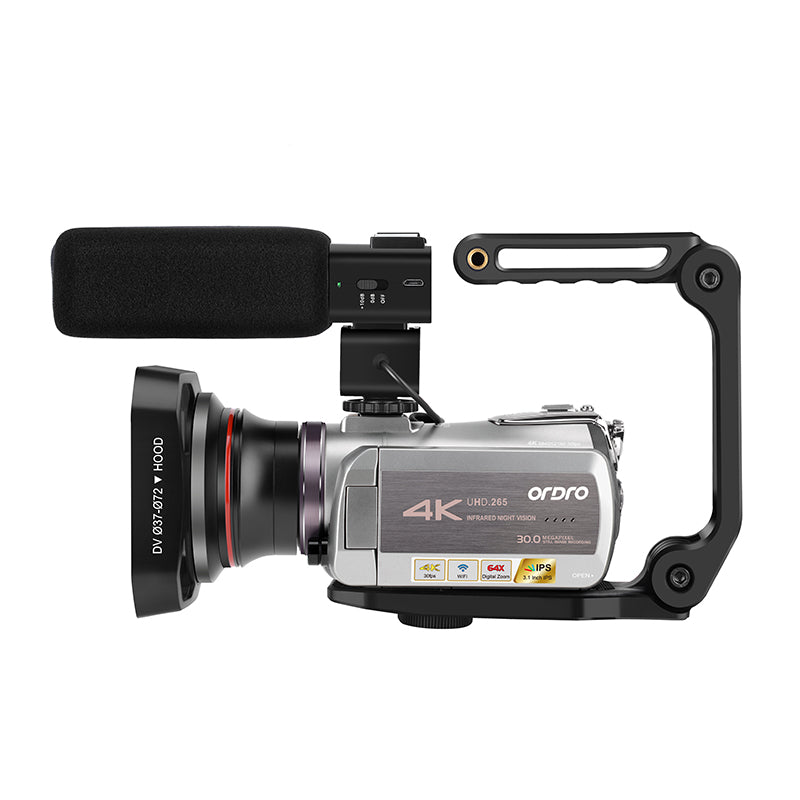 ORDRO AZ50 3.1-inch 4K HD Video Camera Digital DV Night Vision Camcorder, High-end Version