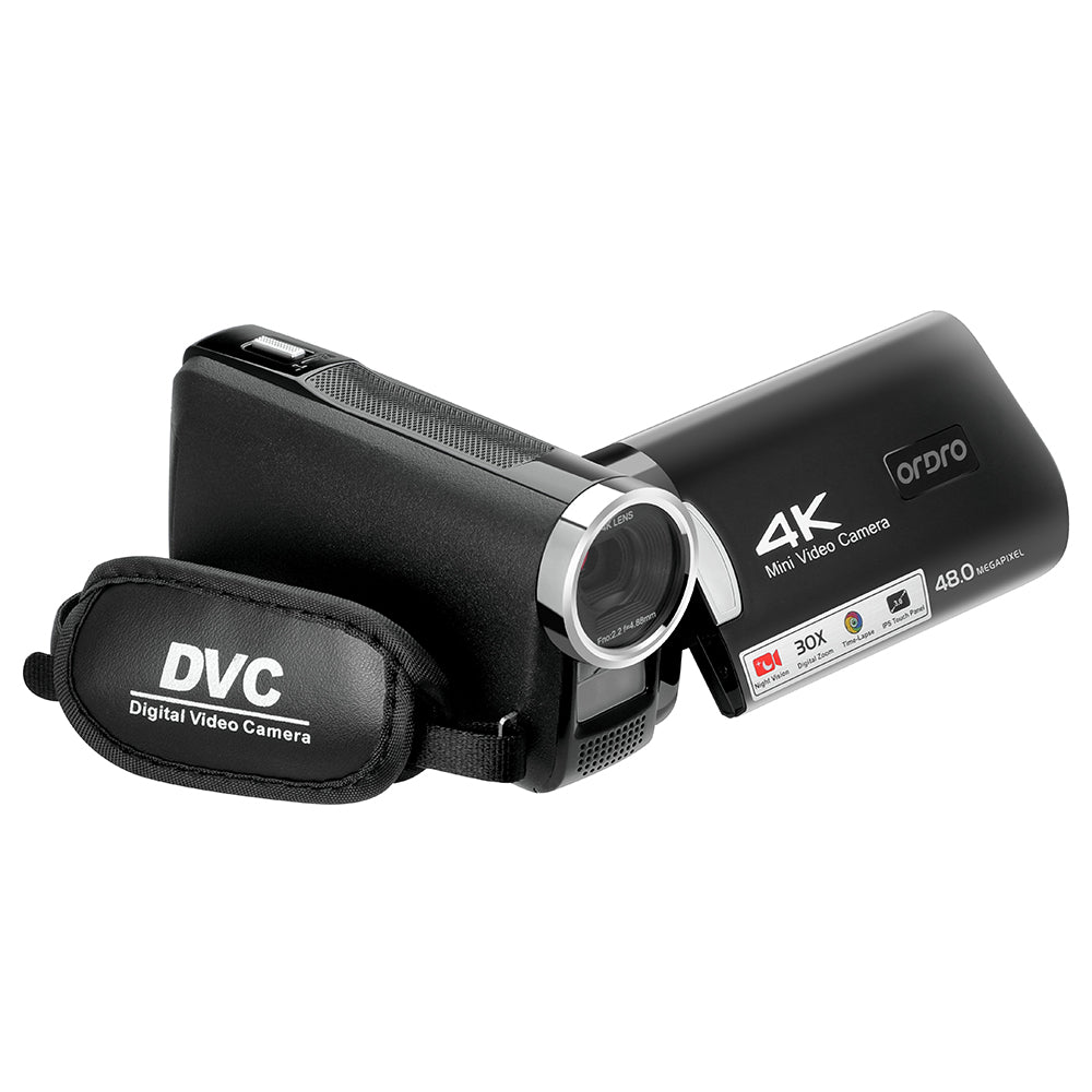 ORDRO AC2 30X Smart Zoom 4K 3.0-inch HD Touch Screen Night Vision Video Camera