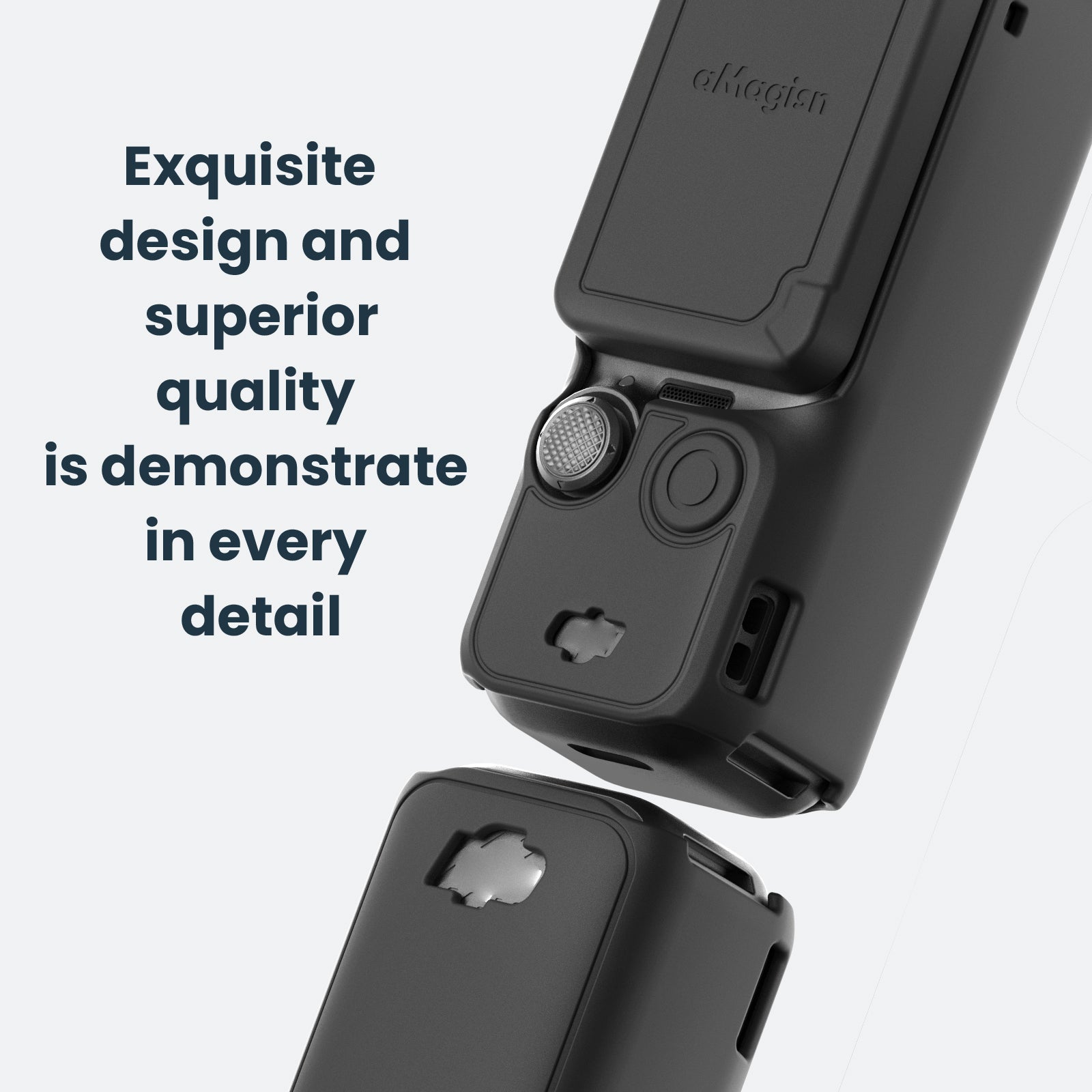 AMAGISN Silicone Protective Case for DJI Osmo Pocket 3 Action Camera Accessories Kit