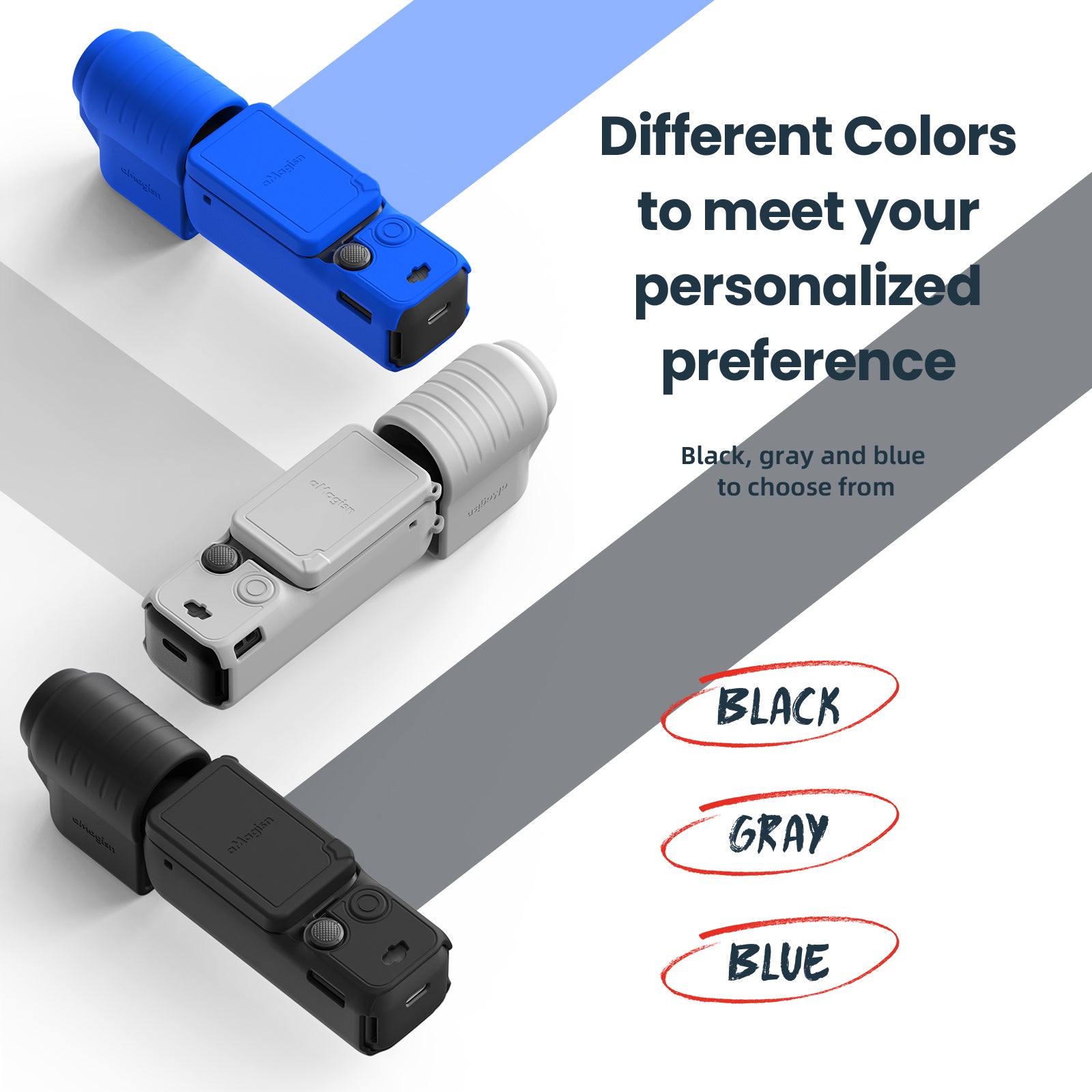 AMAGISN Silicone Protective Case for DJI Osmo Pocket 3 Action Camera Accessories Kit