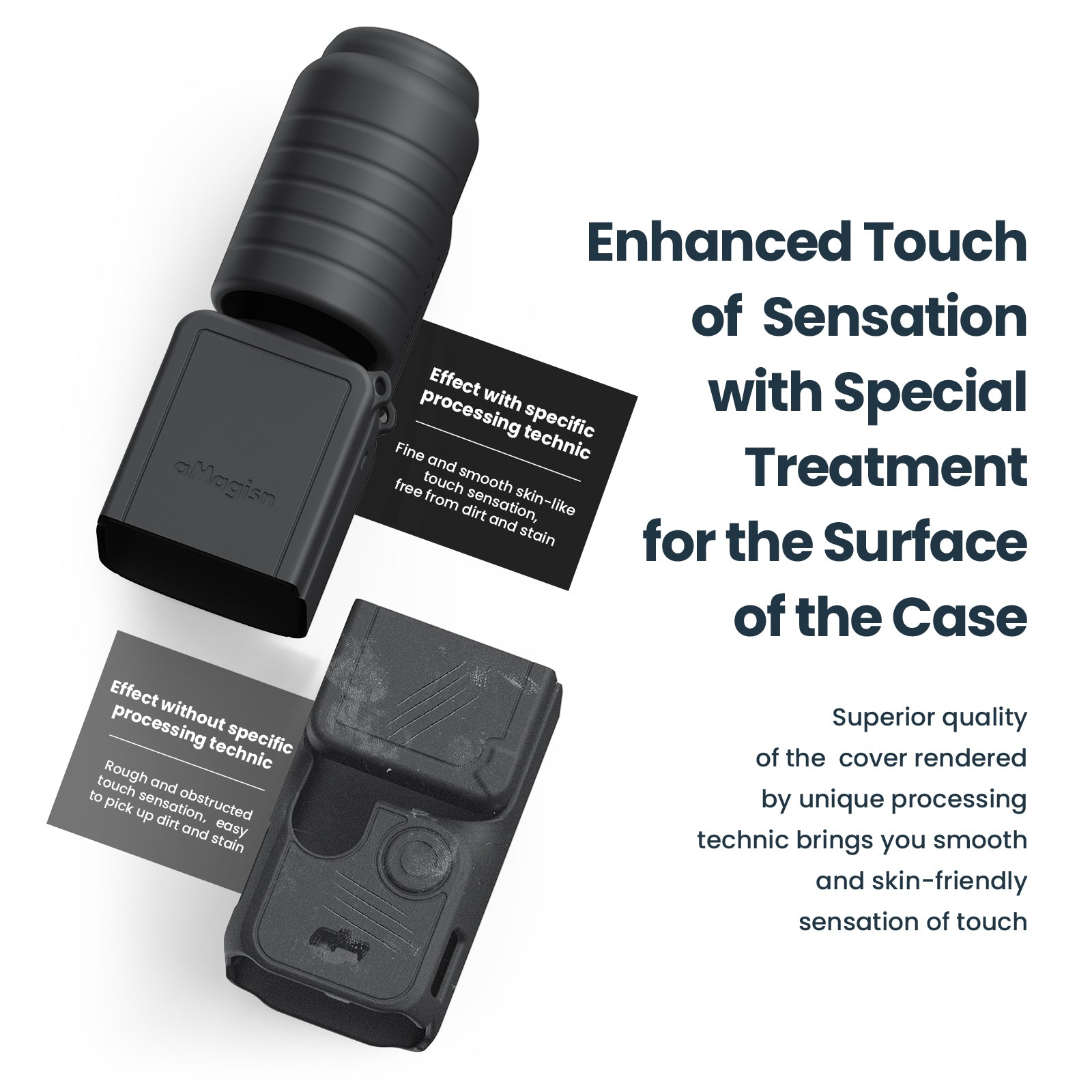 AMAGISN Silicone Protective Case for DJI Osmo Pocket 3 Action Camera Accessories Kit