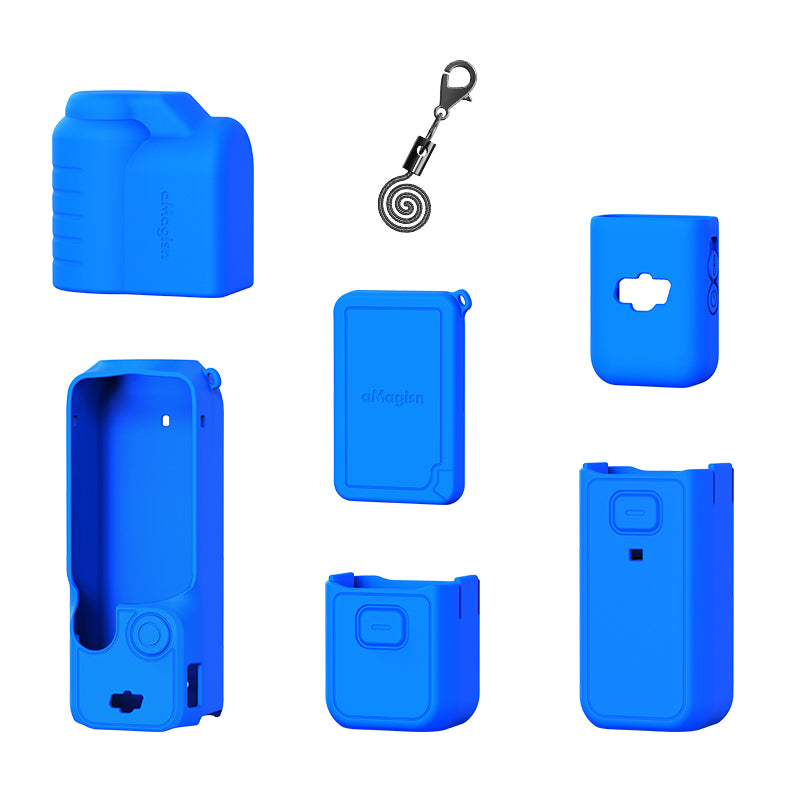AMAGISN Silicone Protective Case for DJI Osmo Pocket 3 Action Camera Accessories Kit