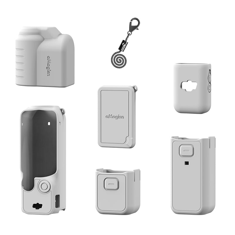AMAGISN Silicone Protective Case for DJI Osmo Pocket 3 Action Camera Accessories Kit