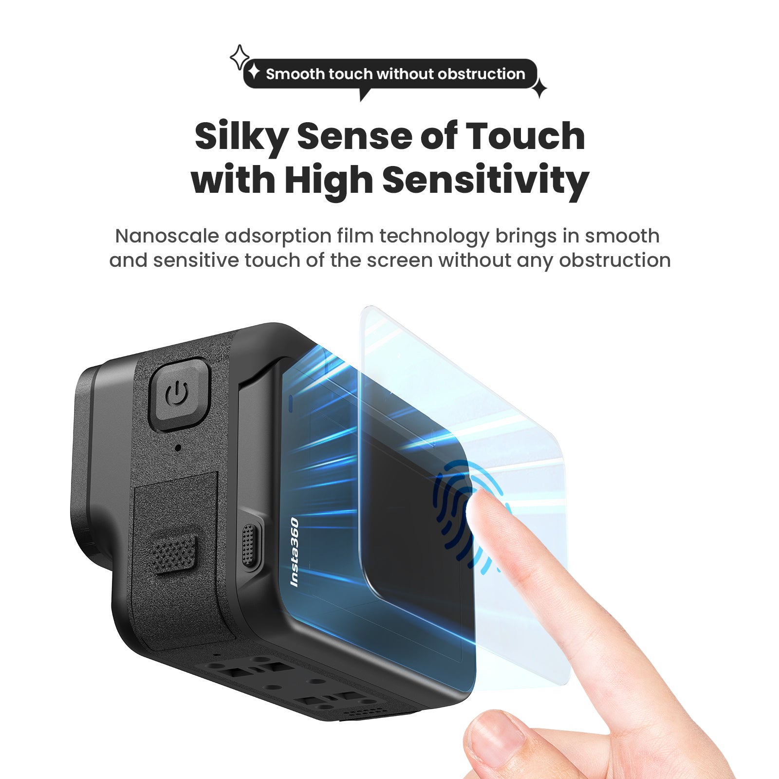 AMAGISN 2 Sets For Insta360 Ace Pro Tempered Glass Screen Protectors Set Front / Rear / Lens Film