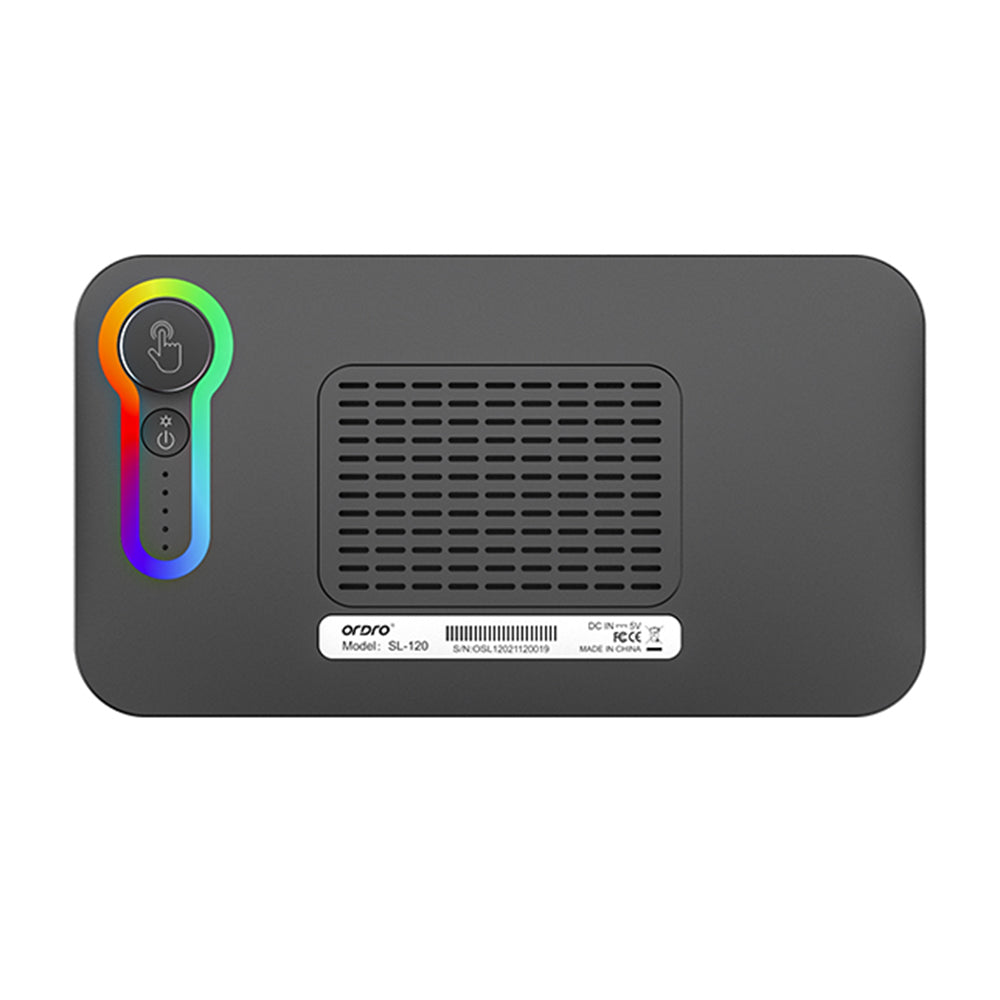 ORDRO SL-120 2500K-10000K Stepless Brightness Adjustable RGB Full Color Camera Fill Light