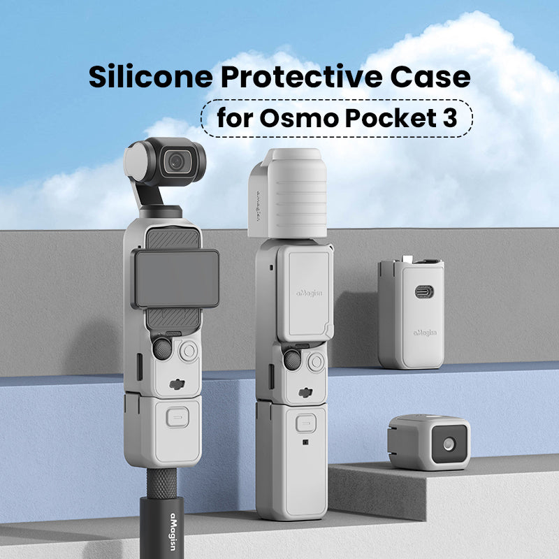 AMAGISN For DJI Mic 2 Protective Case Action Camera Wireless Microphone Transmitter Silicone Cover