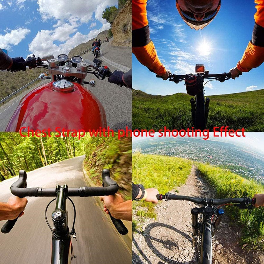 5-in-1 Action Camera Accessories Kit Head Strap with Phone Clip and Wrench for GoPro