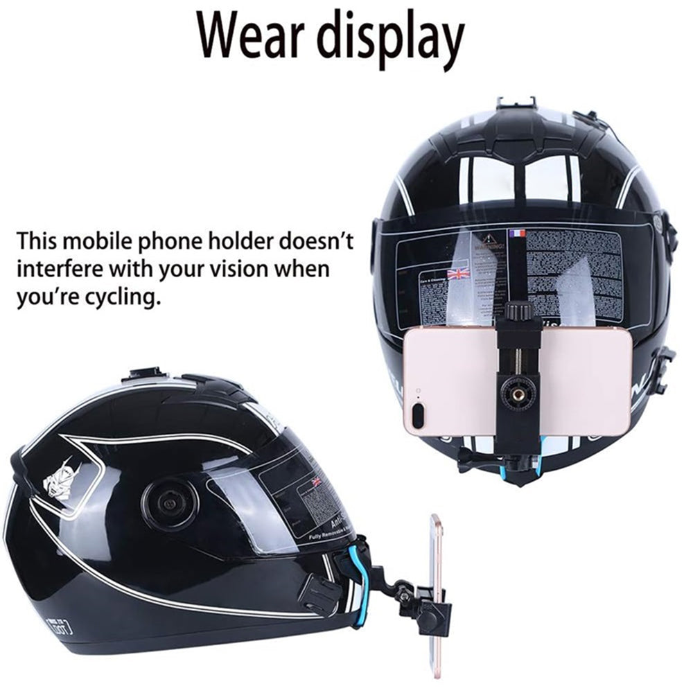 5-in-1 Motorcycle Helmet Chin Mount Claw Clamp Body Strap Cycling Accessories for GoPro