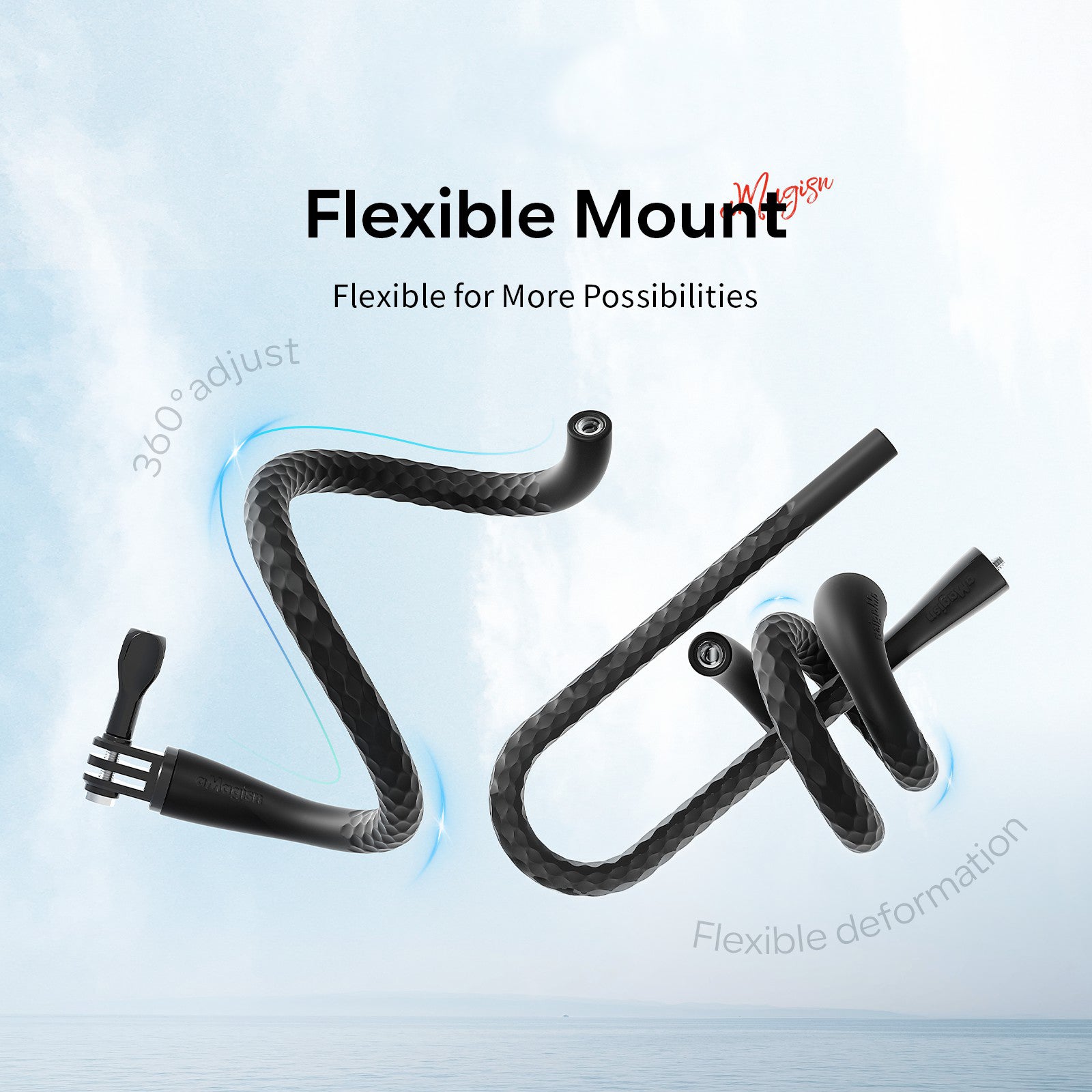 AMAGISN Camera Flexible Mount Stand Pole Bracket for Live Streaming Vlogging