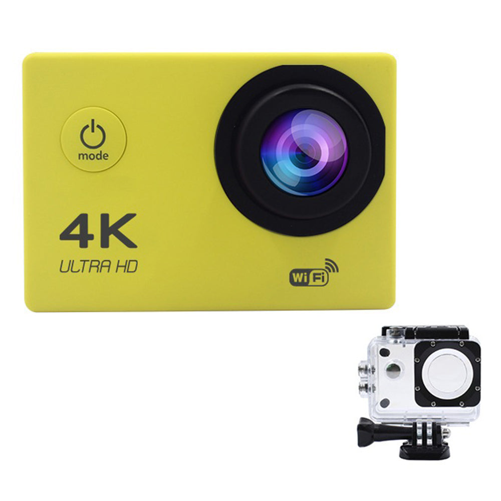 F201 2.0 Inch WiFi 4K Video Cam 120 Degree Wide Angle Action Camera with Waterproof Case