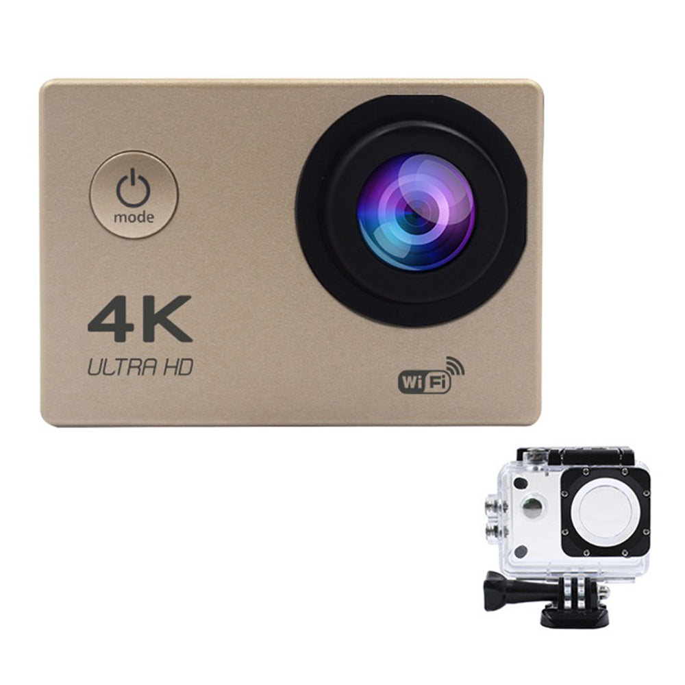 F201 2.0 Inch WiFi 4K Video Cam 120 Degree Wide Angle Action Camera with Waterproof Case