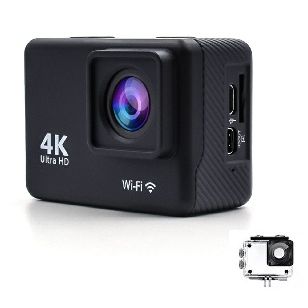 F300AB-R 2 Inch 4K 30fps WiFi Action Camera with HD Touch Screen 30m Underwater Camera with Waterproof Case