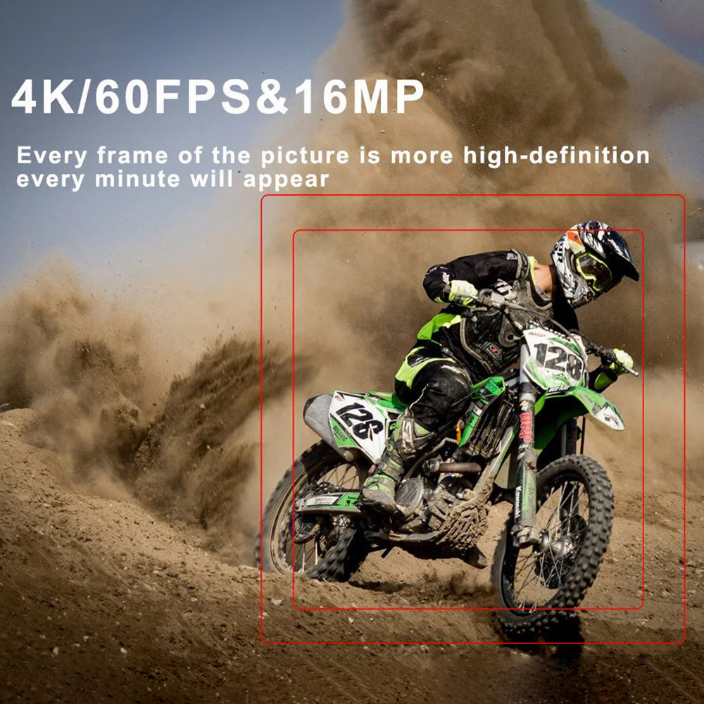 F300AB-R 2.0-inch 4K HD Anti-shake WiFi Action Camera with 30m Waterproof Case