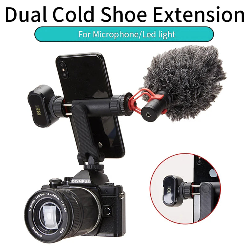 JMARY BH-05 Camera Smartphone Clamp Bracket 360-Degree Rotating Mount Holder