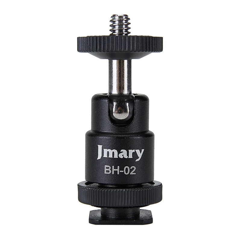 JMARY BH-02 360-Degree Rotating Tripod Adapter with 1 / 4 Screw for LED Lights, Monitors, Mic, Camera
